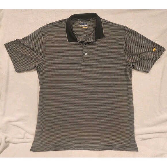 Jack Nicklaus Other - Nicklaus Golf Blue Stripe Staydri Polo Shirt Mens Med Lightweight Short Sleeve